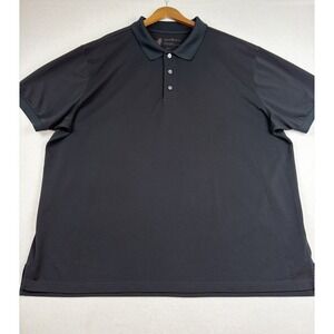 Oak Hill Polo Shirt Men's 3XL Black Cool & Dry Short Sleeve Classic Minimalist